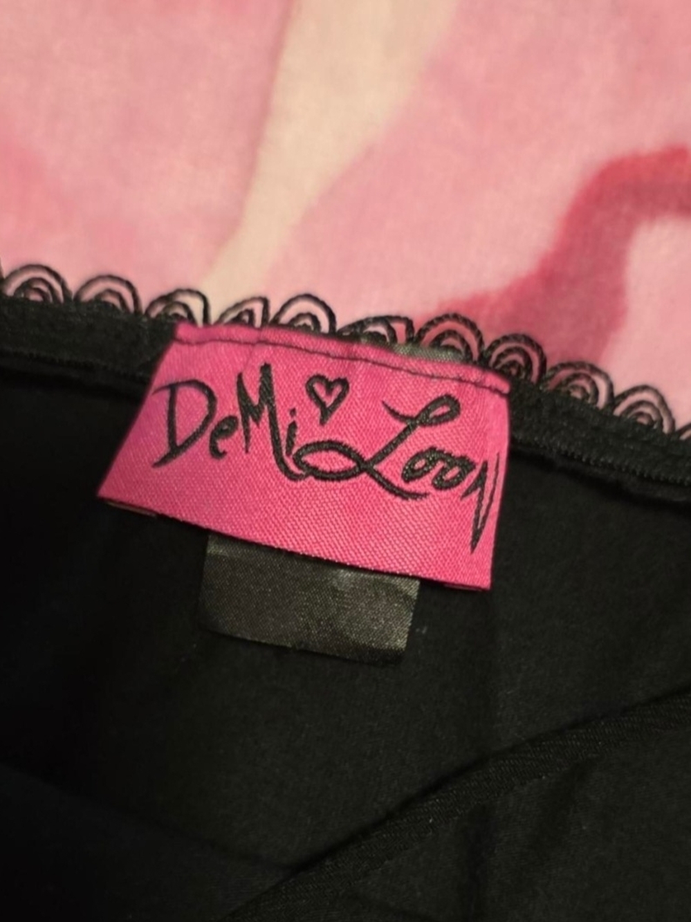 ‼️SOLD ON DEPOP‼️Demi Loon Black Lace Corset Top w/Adjustable Halter Tie Ribbon - Picture 2 of 11